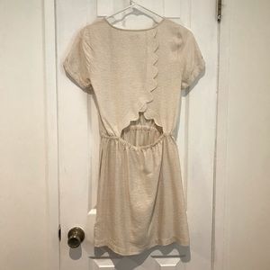 Madewell cream dress.